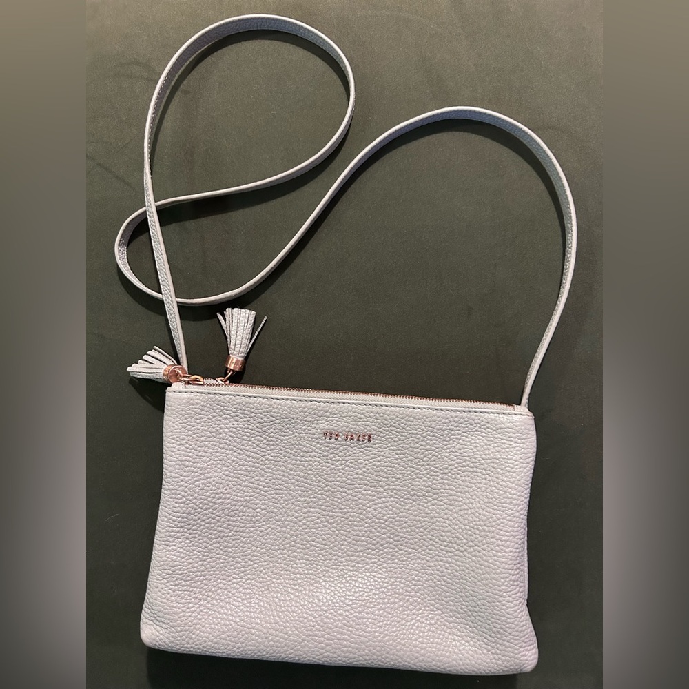 Ted Baker Gray Leather Crossbody Bag
